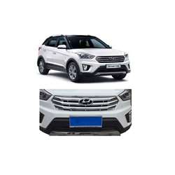 Auto Attire Premium Quality Chrome Plated Front Grill Oe Type For Creta New - Front Radiator Grill